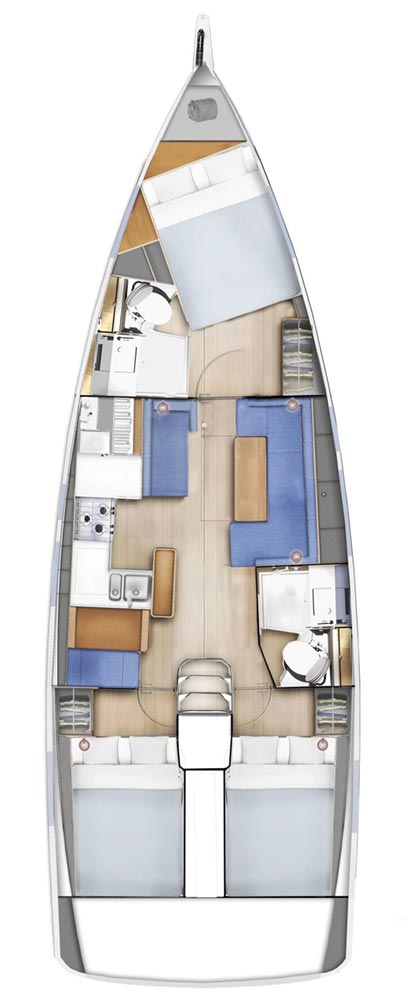 Noleggio barche Castellammare di Stabia economico Sun Odyssey 410