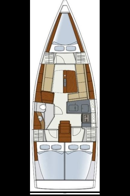 Noleggio Barca a vela a Lefkáda – Hanse Hanse 345