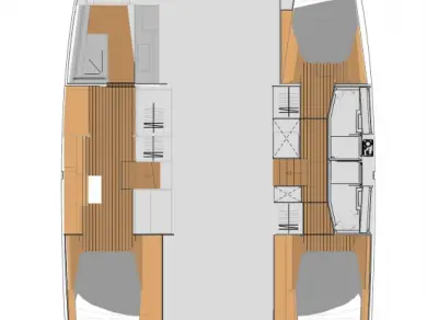 Noleggio Catamarano a Seget Donji – Fountaine Pajot Fountaine Pajot Elba 45 - 3 + 1 cab.
