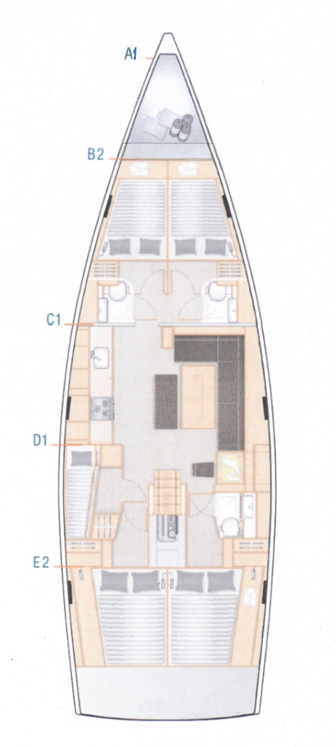 Hanse Hanse 508 da affittare a  Pola
