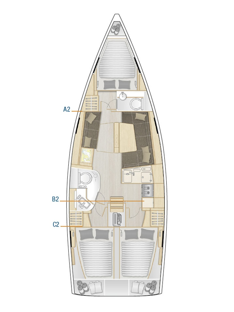 Hanse Hanse 388 da affittare a  Zaravecchia (Biograd)