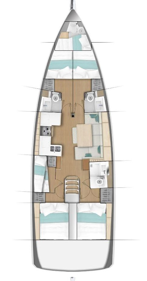Noleggio barche Jeanneau Sun Odyssey 490 a Rogač su Samboat