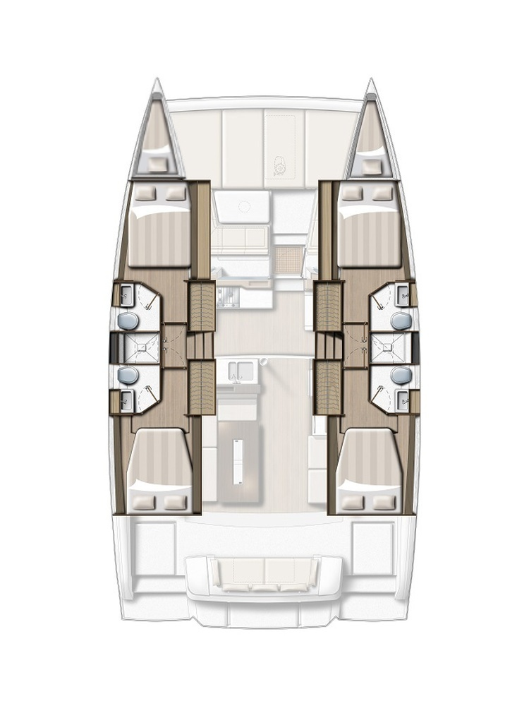 Noleggio Catamarano a Gouviá – Bali Bali 4.2