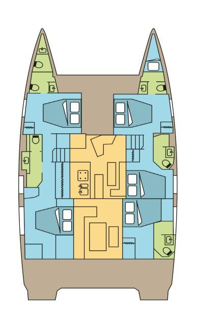 Noleggio Catamarano a Pozzuoli – Fountaine Pajot Fountaine Pajot Aura 51 SMART ELECTRIC - 5 cab.