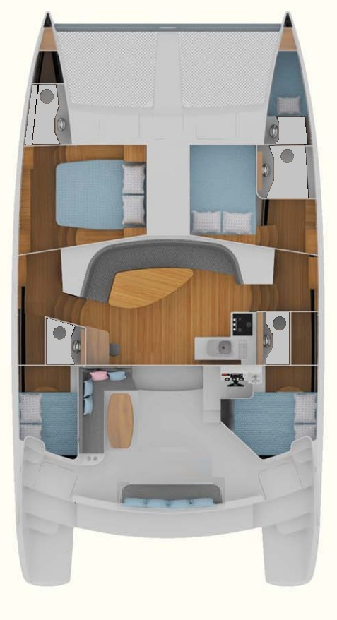 Noleggio Catamarano CatFlash 43 con patente nautica