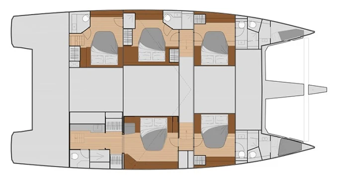Noleggio Catamarano Fountaine Pajot con patente nautica