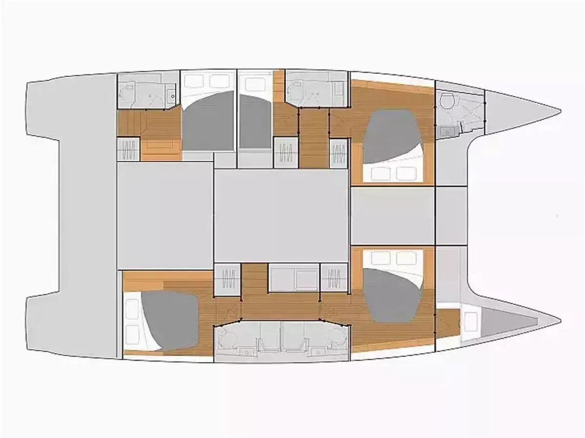 Noleggio Catamarano Fountaine Pajot con patente nautica