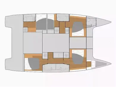 Noleggio Catamarano Fountaine Pajot con patente nautica
