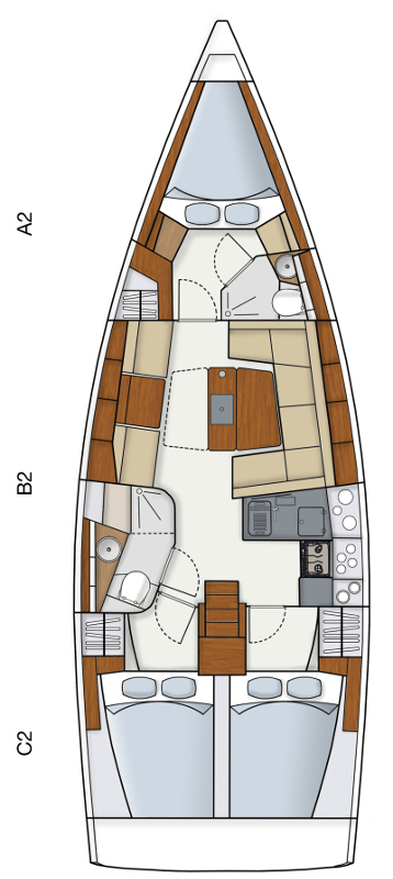 Hanse Hanse 415 da affittare a  Lávrio
