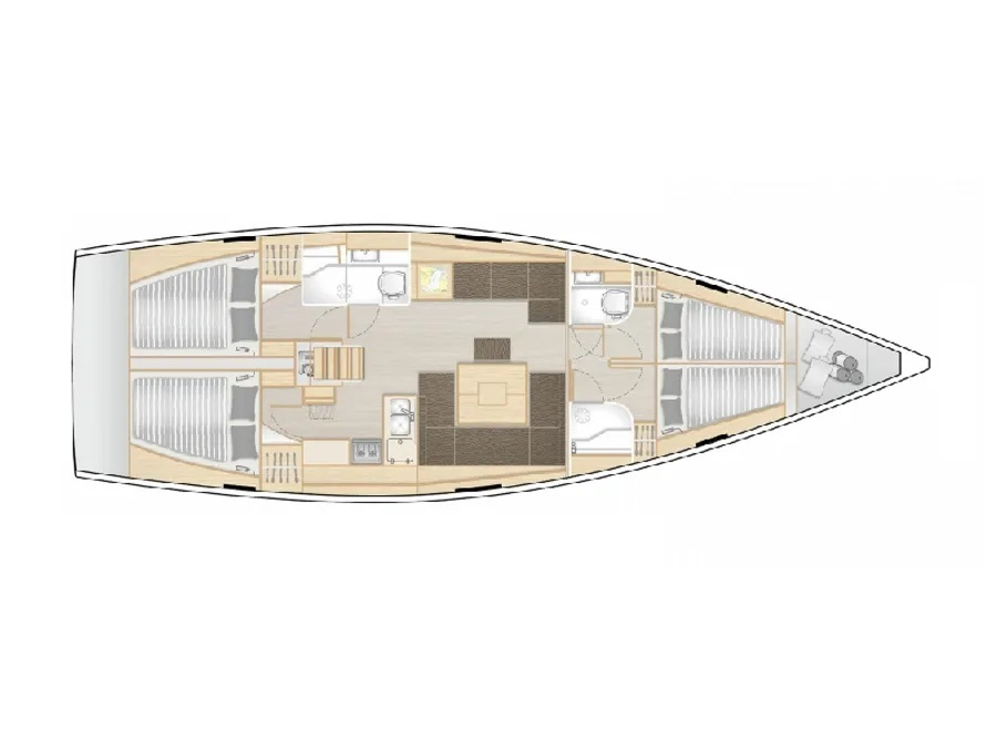 Noleggio Barca a vela a Sukošan – Hanse Hanse 458