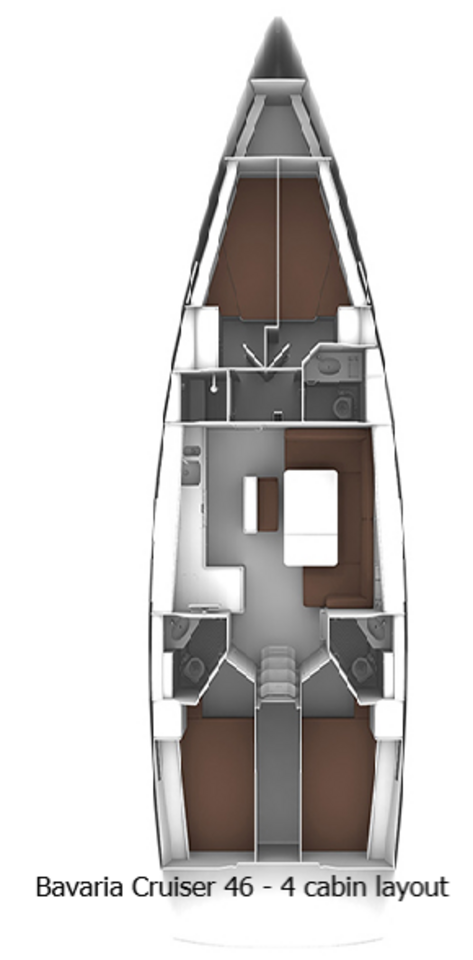 Noleggio barche Spalato economico Cruiser 46
