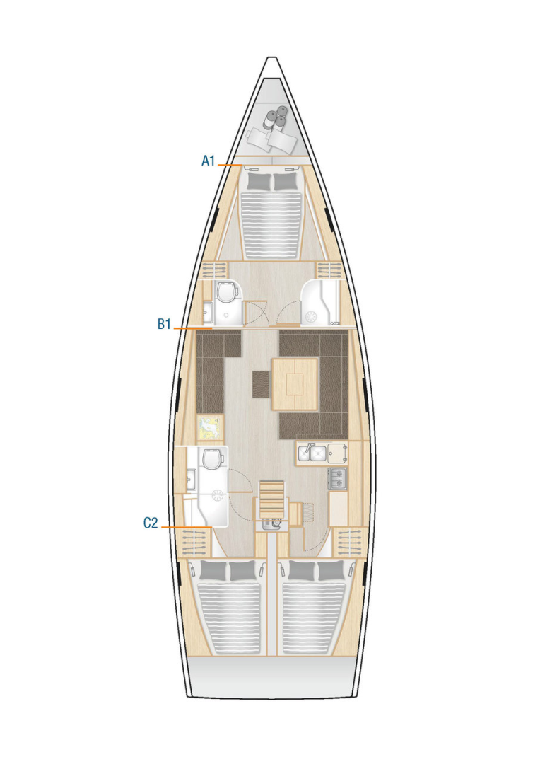 Noleggio barche Sukošan economico Hanse 458
