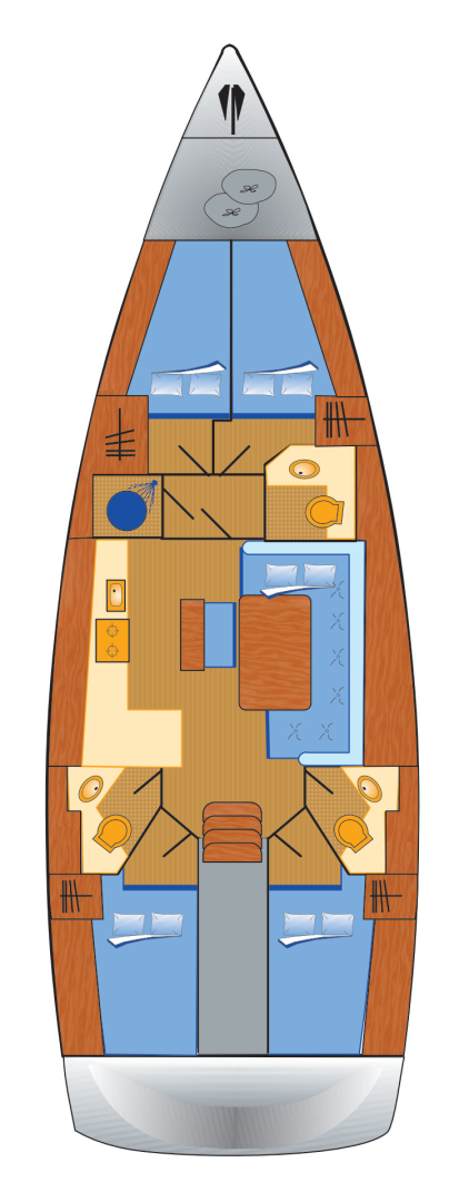 Noleggio Barca a vela a Heiligenhafen – Bavaria Cruiser 46