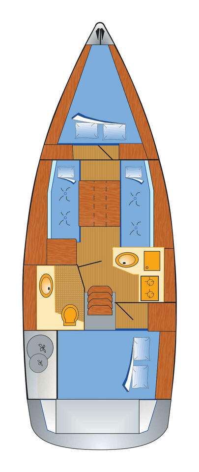 Noleggio Barca a vela Jeanneau con patente nautica