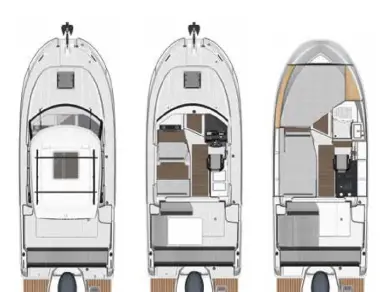 Noleggio Barca a motore Jeanneau con patente nautica