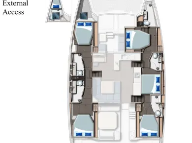 Noleggio Catamarano a Furnari – Leopard Catamarans / Robertson & Caine Leopard 50 - 5 + 1 cab