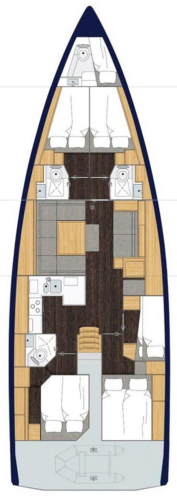 Noleggio a Trogir – Bavaria Bavaria C50 Holiday - 5 + 1 cab. su SamBoat