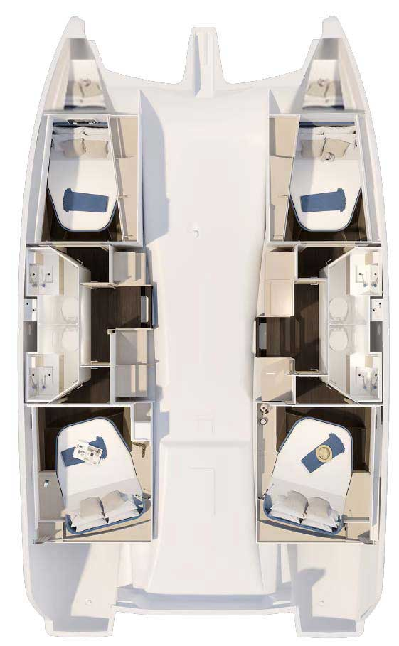 Noleggio barche Fountaine Pajot Fountaine Pajot FP 41 Quatuor 4 a Trogir su Samboat