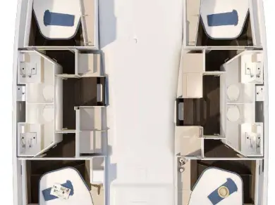 Noleggio barche Fountaine Pajot Fountaine Pajot FP 41 Quatuor 4 a Trogir su Samboat
