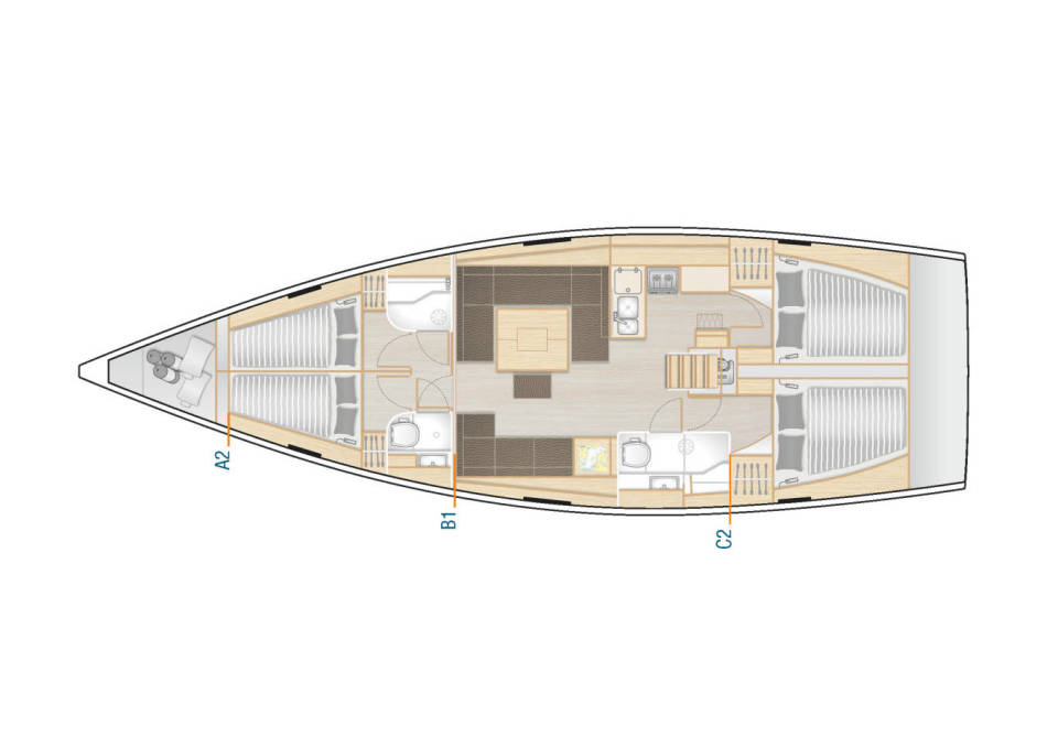 Noleggio barche Zaravecchia (Biograd) economico Hanse 458