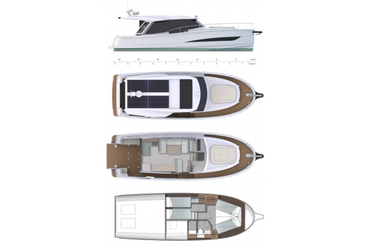 Noleggio Yacht di lusso a Zaravecchia (Biograd) – Greenline Yachts Greenline 39