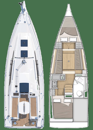 Noleggio Barca a vela a Ajaccio – Bénéteau Oceanis 30.1