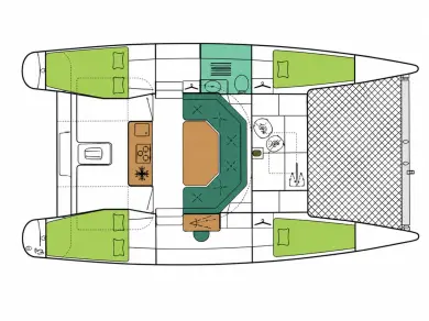Noleggio barche Fountaine Pajot Maldives 32 a Les Prises su Samboat