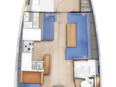 Noleggio barche Jeanneau Sun Odyssey 410 a Gouviá su Samboat