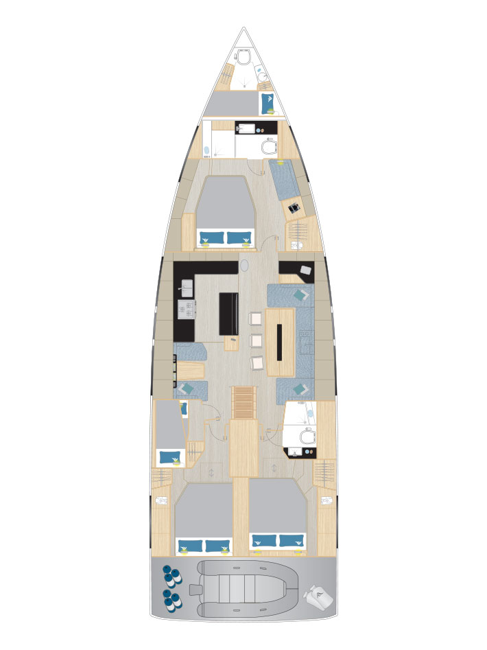 Noleggio Barca a vela a Castelli – Hanse Hanse 590