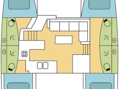 Noleggio barche Fountaine Pajot Elba 45 a Adaköy su Samboat