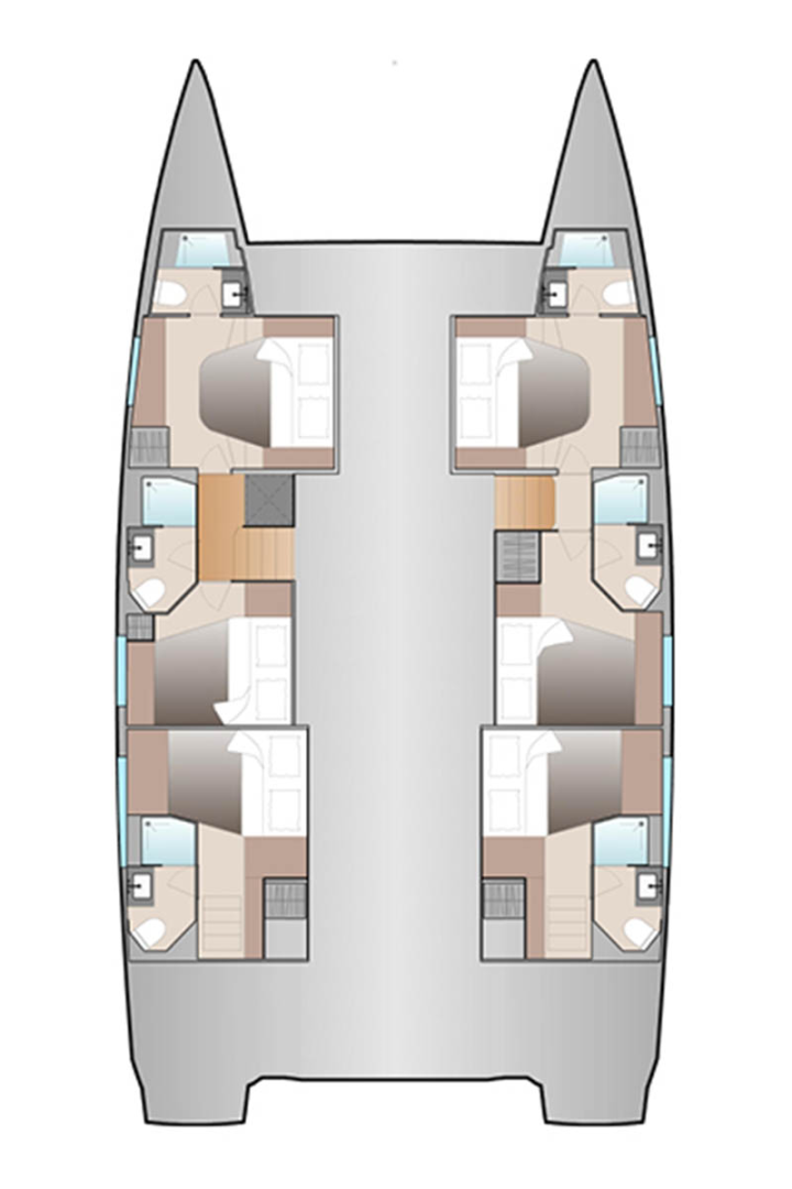 Noleggio Catamarano Fountaine Pajot con patente nautica