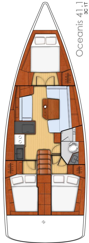 Noleggio Barca a vela Bénéteau con patente nautica