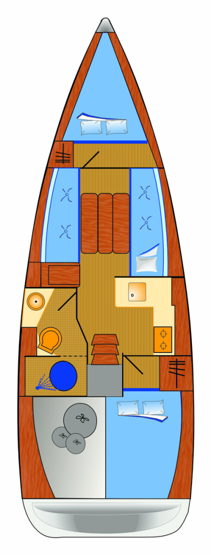 Noleggio Barca a vela Jeanneau con patente nautica