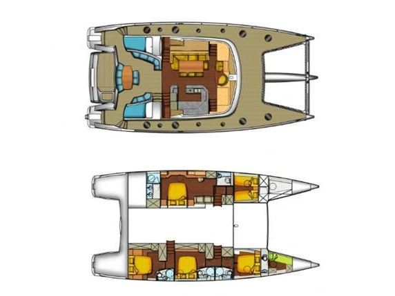 Noleggio Catamarano Fountaine Pajot con patente nautica