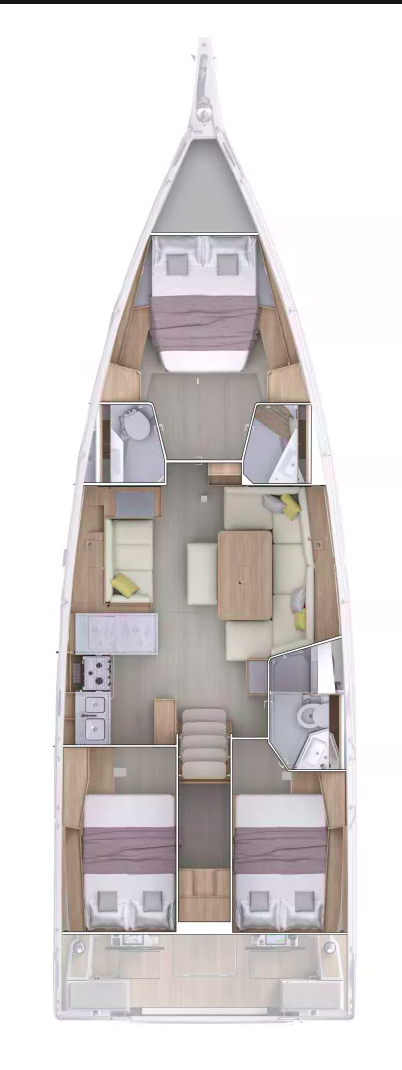 Bénéteau Oceanis 47 - 3 cab. da affittare a  Trogir