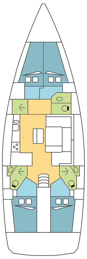 Bavaria Cruiser 46 da affittare a  Zaton