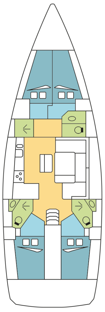 Noleggio barche Praslin Island economico Cruiser 46