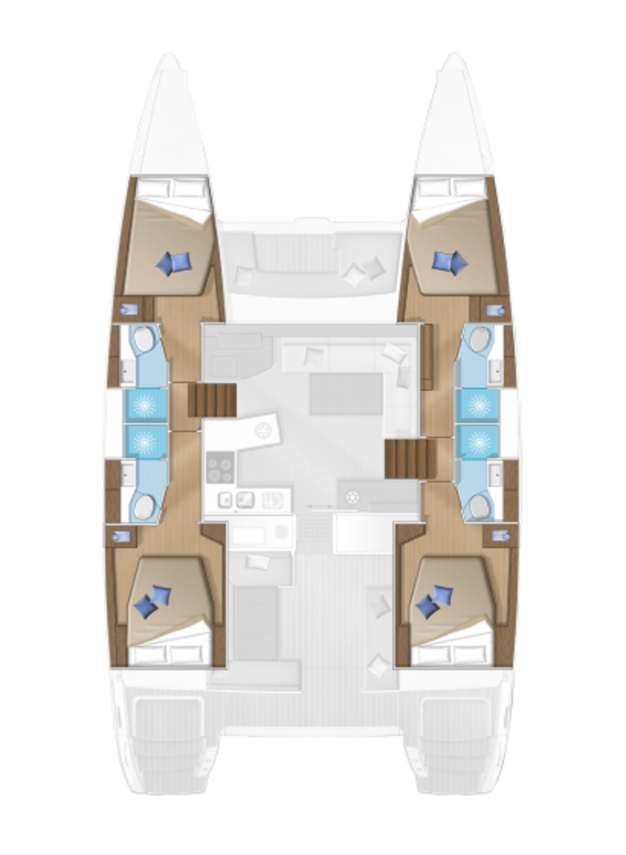 Noleggio Catamarano a Mykonos (Isola) – Lagoon Lagoon 450 F