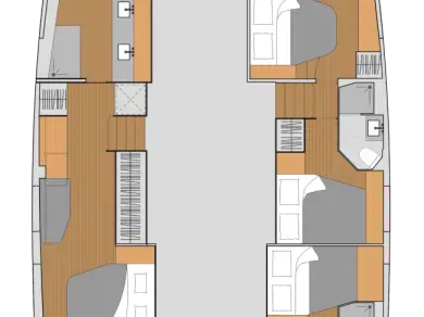 Noleggio Catamarano Fountaine Pajot con patente nautica