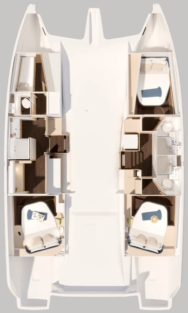 Noleggio Catamarano Fountaine Pajot con patente nautica