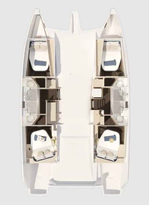 Noleggio barche Frenchtown economico Fountaine Pajot FP 44 Quatuor - 4 cab.