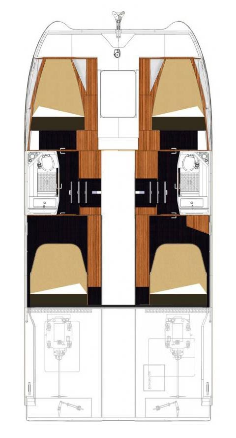 Noleggio Barca a motore Fountaine Pajot con patente nautica