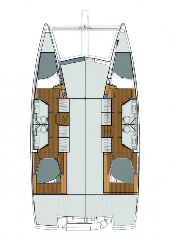 Noleggio Catamarano Fountaine Pajot con patente nautica