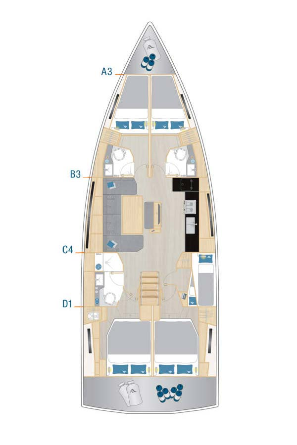 Noleggio barche Hanse Hanse 460 a Sebenico su Samboat