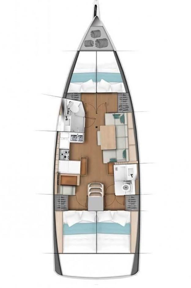 Noleggio Barca a vela Jeanneau con patente nautica