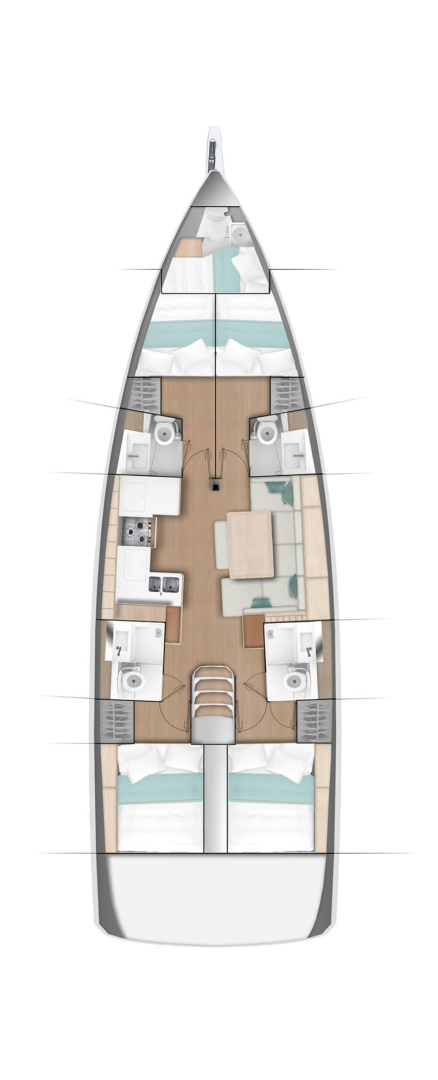 Noleggio barche Gouviá economico Sun Odyssey 490