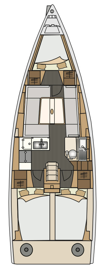 Noleggio Barca a vela a Punat – Elan E4