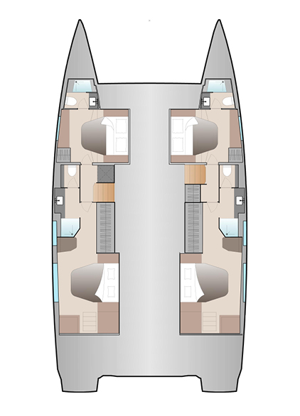 Noleggio Catamarano a Seget Donji – Fountaine Pajot Aura 51