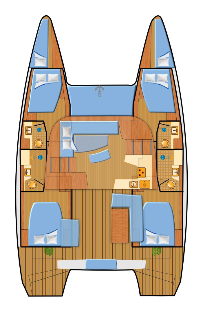 Noleggio Catamarano Lagoon con patente nautica