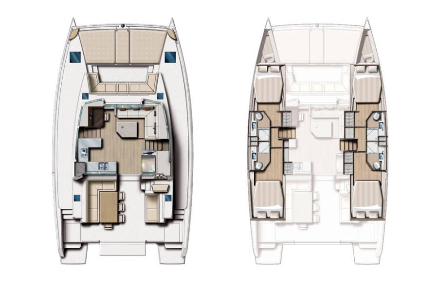Noleggio Catamarano a Bossoglina – Bali Bali 4.5